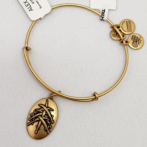 Alex And Ani Seven Swords III, EWB,RG Bracelet #632 - Picture 6 of 11